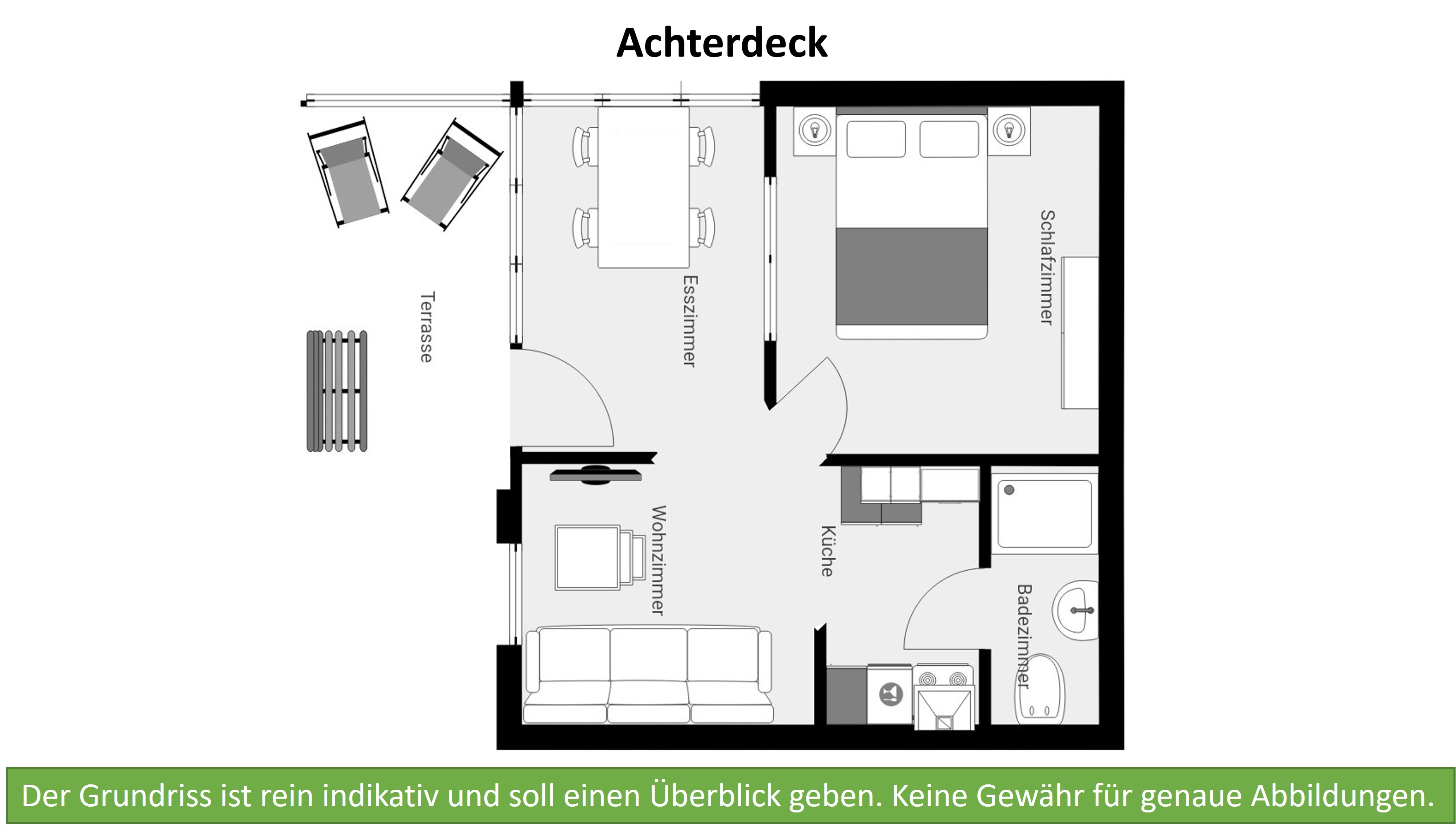 Achterdeck Grundriss